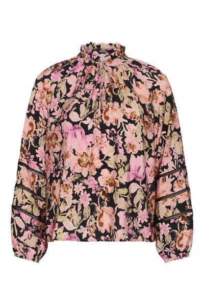 KApatrice Blouse Pink Flower Print - 109806 - 10512140 Thumbnail