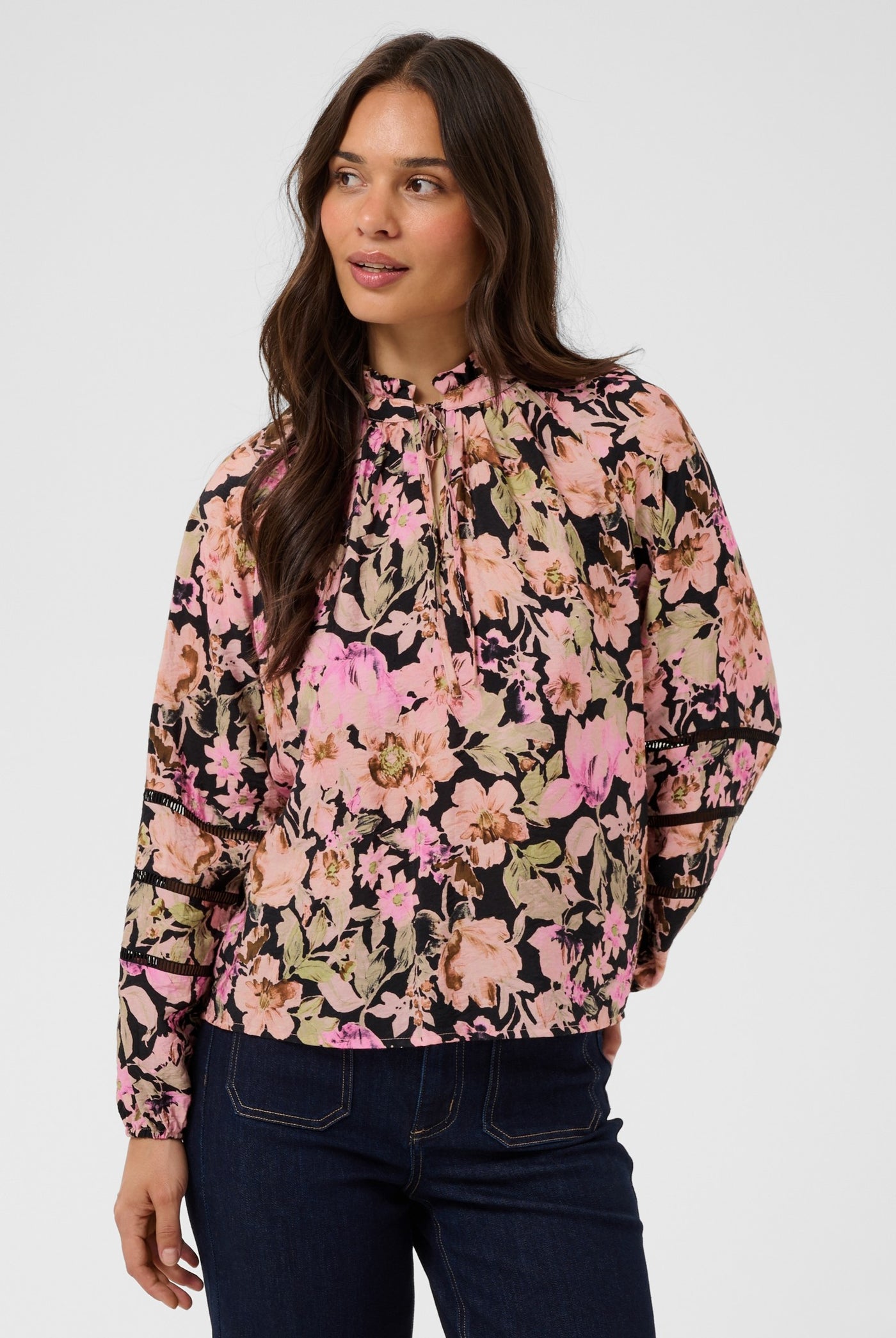 KApatrice Blouse Pink Flower Print - 109806 - 10512140