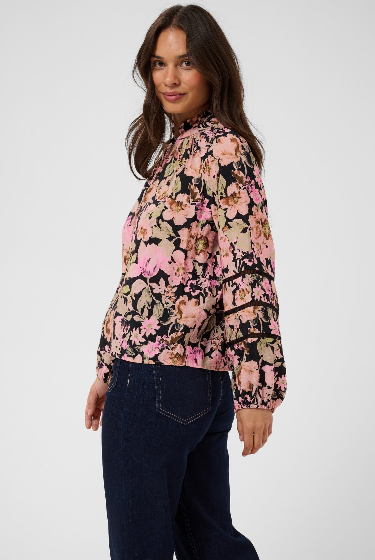 KApatrice Blouse Pink Flower Print - 109806 - 10512140