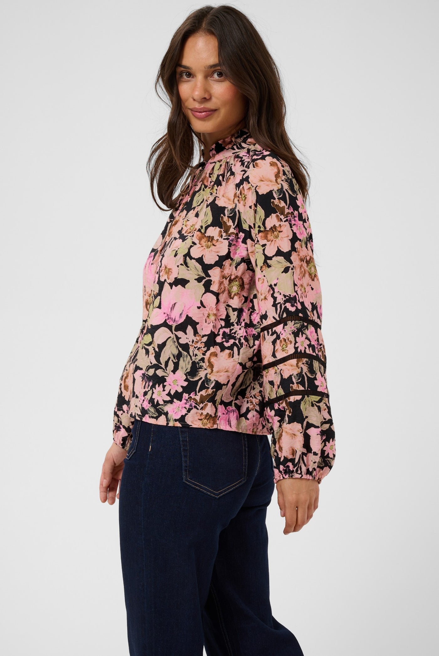 KApatrice Blouse Pink Flower Print - 109806 - 10512140