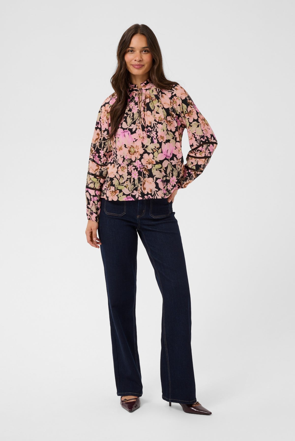 KApatrice Blouse Pink Flower Print - 109806 - 10512140