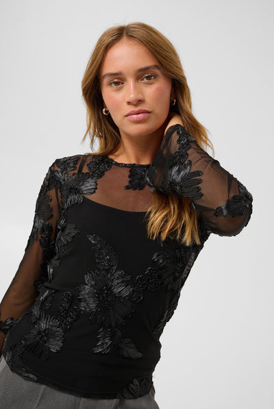 KAjulianne T-Shirt Black Deep - 100121 - 10512186 Thumbnail