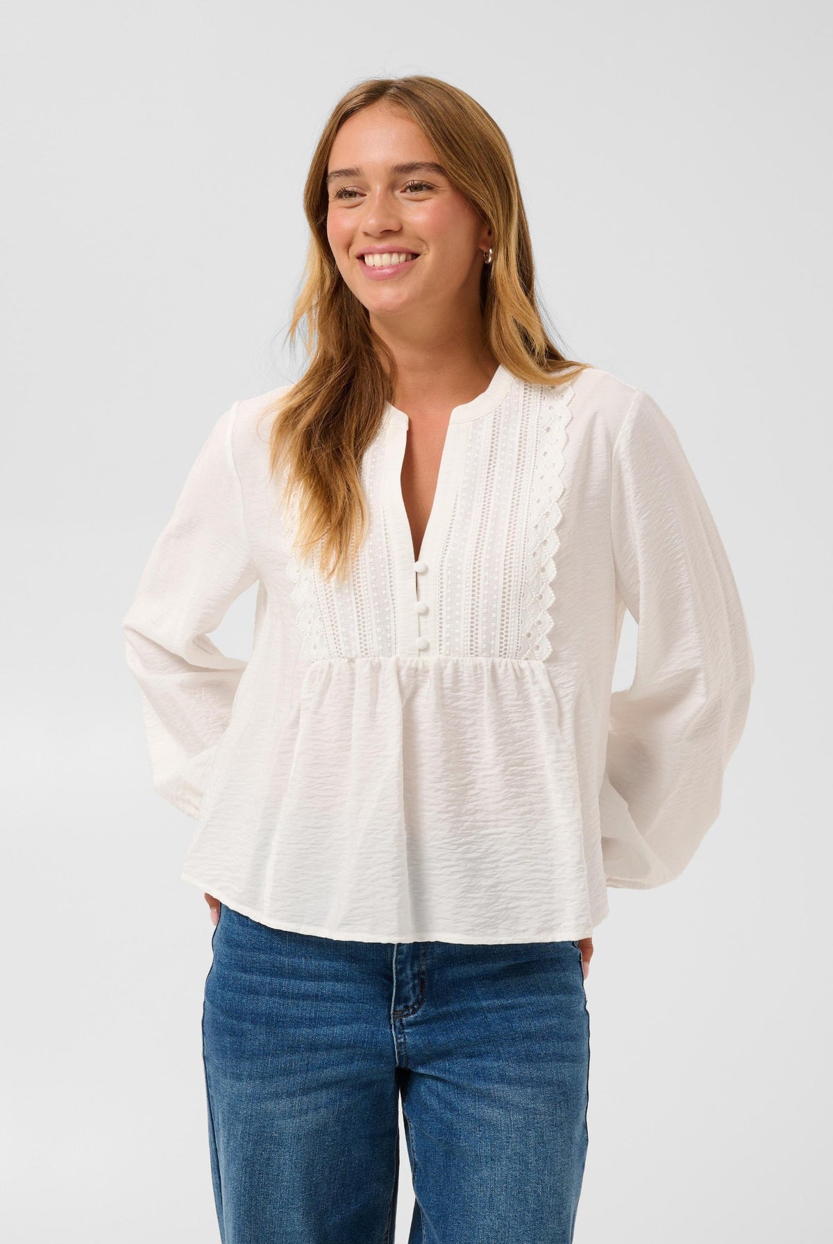 KAgalina Blouse Chalk - 110602 - 10512202