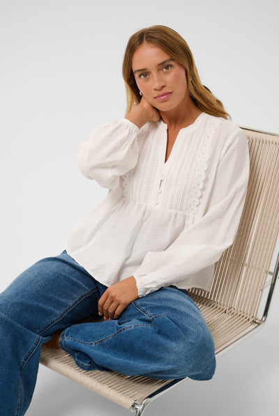 KAgalina Blouse Chalk - 110602 - 10512202 Thumbnail