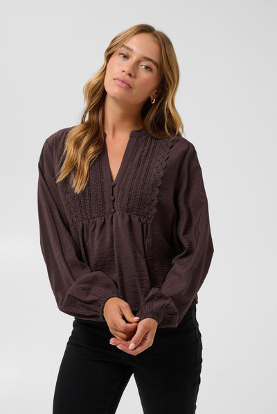 KAgalina Blouse Fudge - 191619 - 10512202 Thumbnail