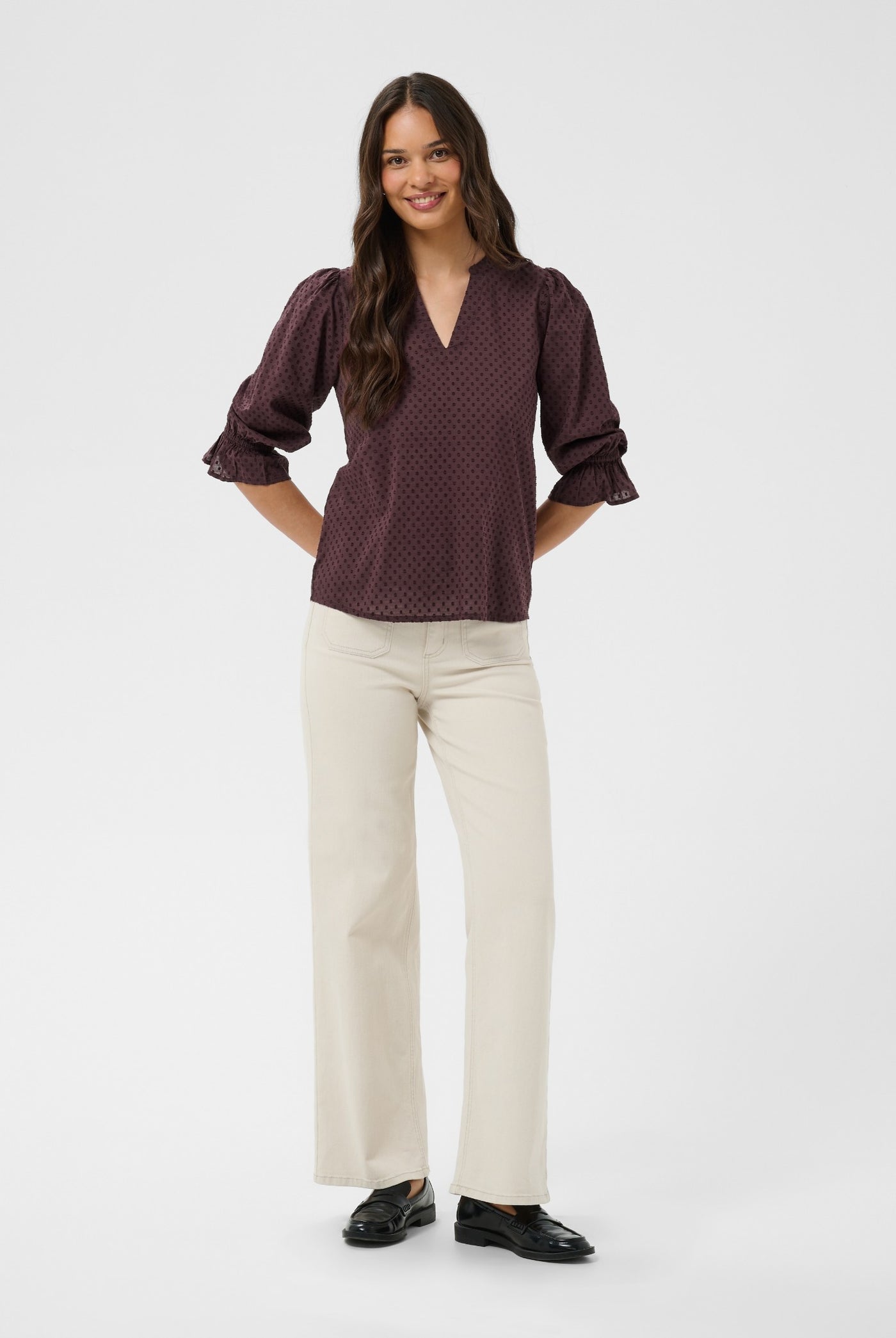 KAjordis Blouse Fudge - 191619 - 10512209