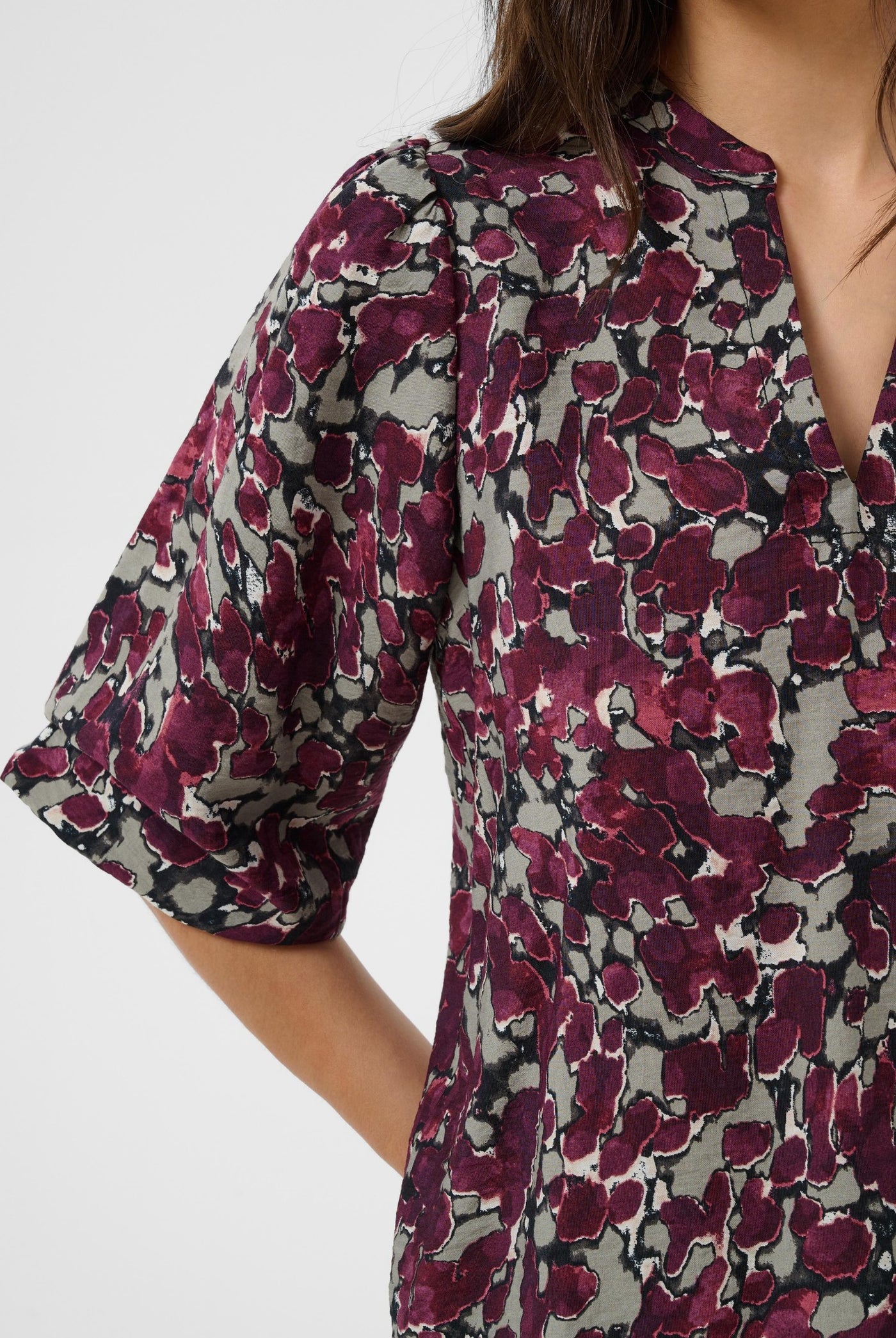 KAsirena Blouse Fudge Abstract Animal - 109785 - 10512211