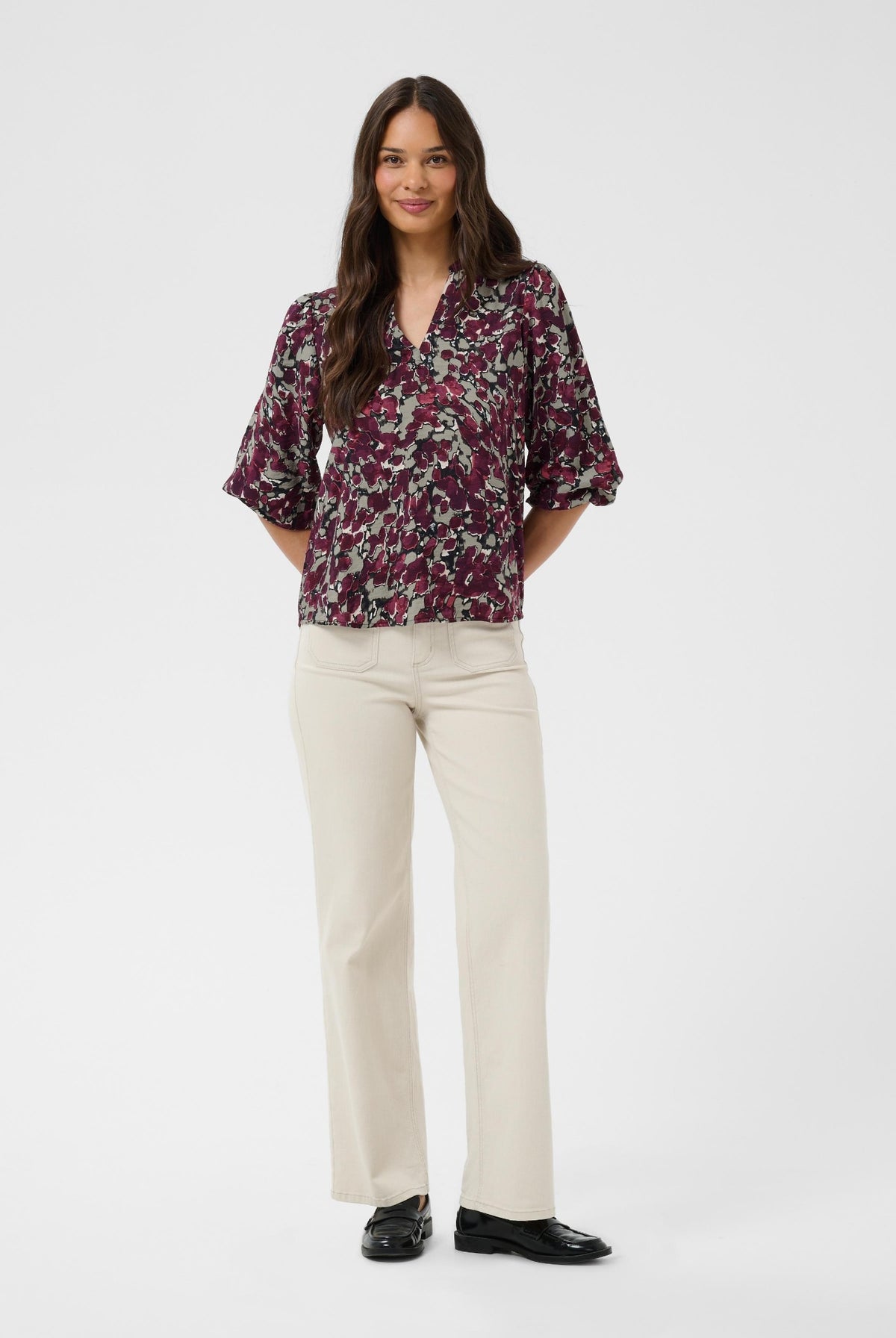 KAsirena Blouse Fudge Abstract Animal - 109785 - 10512211