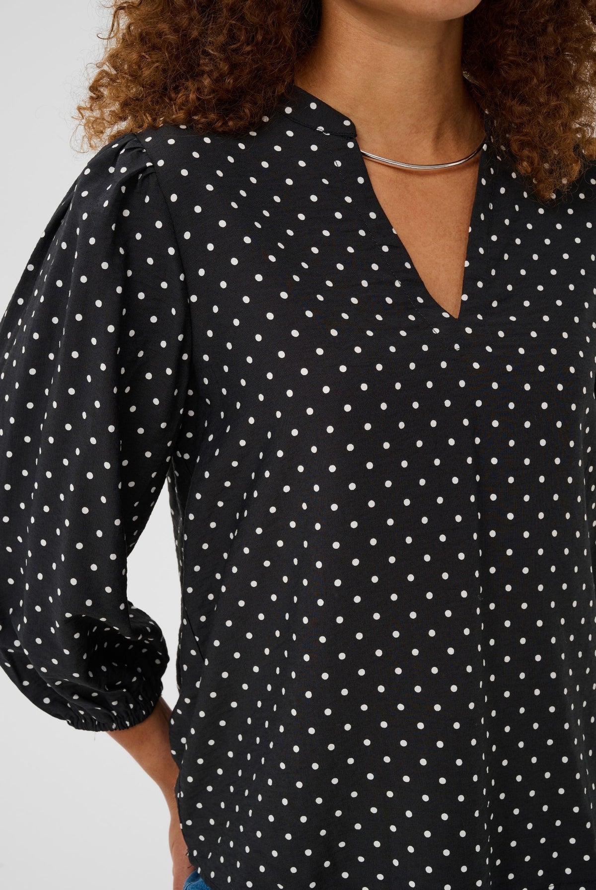 KAsirena Blouse Black W. White Dot - 109793 - 10512211