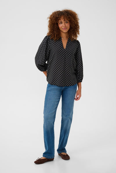 KAsirena Blouse Black W. White Dot - 109793 - 10512211 Thumbnail