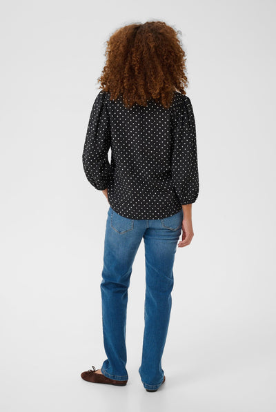KAsirena Blouse Black W. White Dot - 109793 - 10512211 Thumbnail
