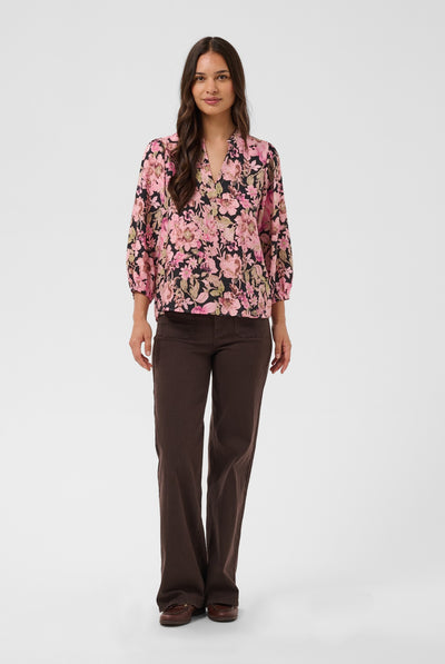 KAsirena Blouse Pink Flower Print - 109806 - 10512211 Thumbnail