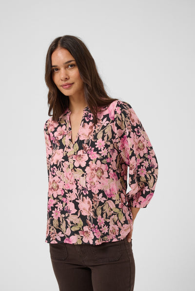 KAsirena Blouse Pink Flower Print - 109806 - 10512211 Thumbnail