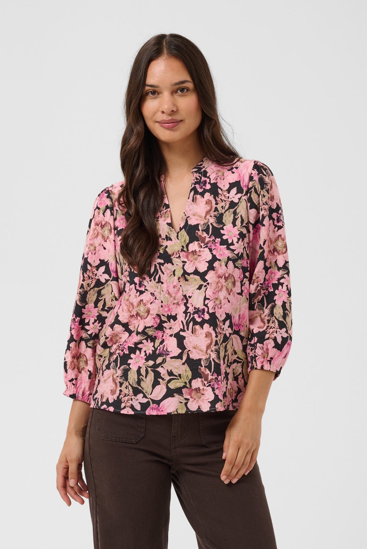 KAsirena Blouse Pink Flower Print - 109806 - 10512211