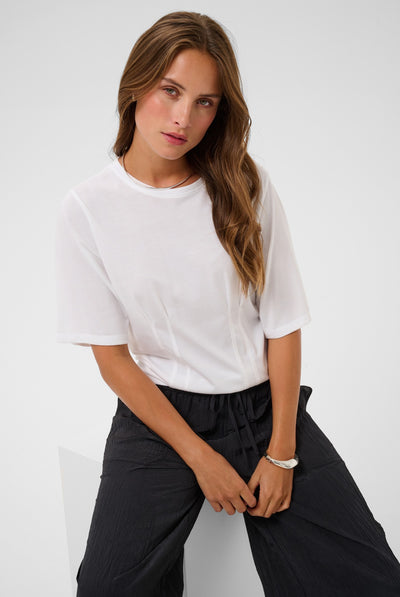 KAlise Pleat T-Shirt Optical White - 110601 - 10512212 Thumbnail