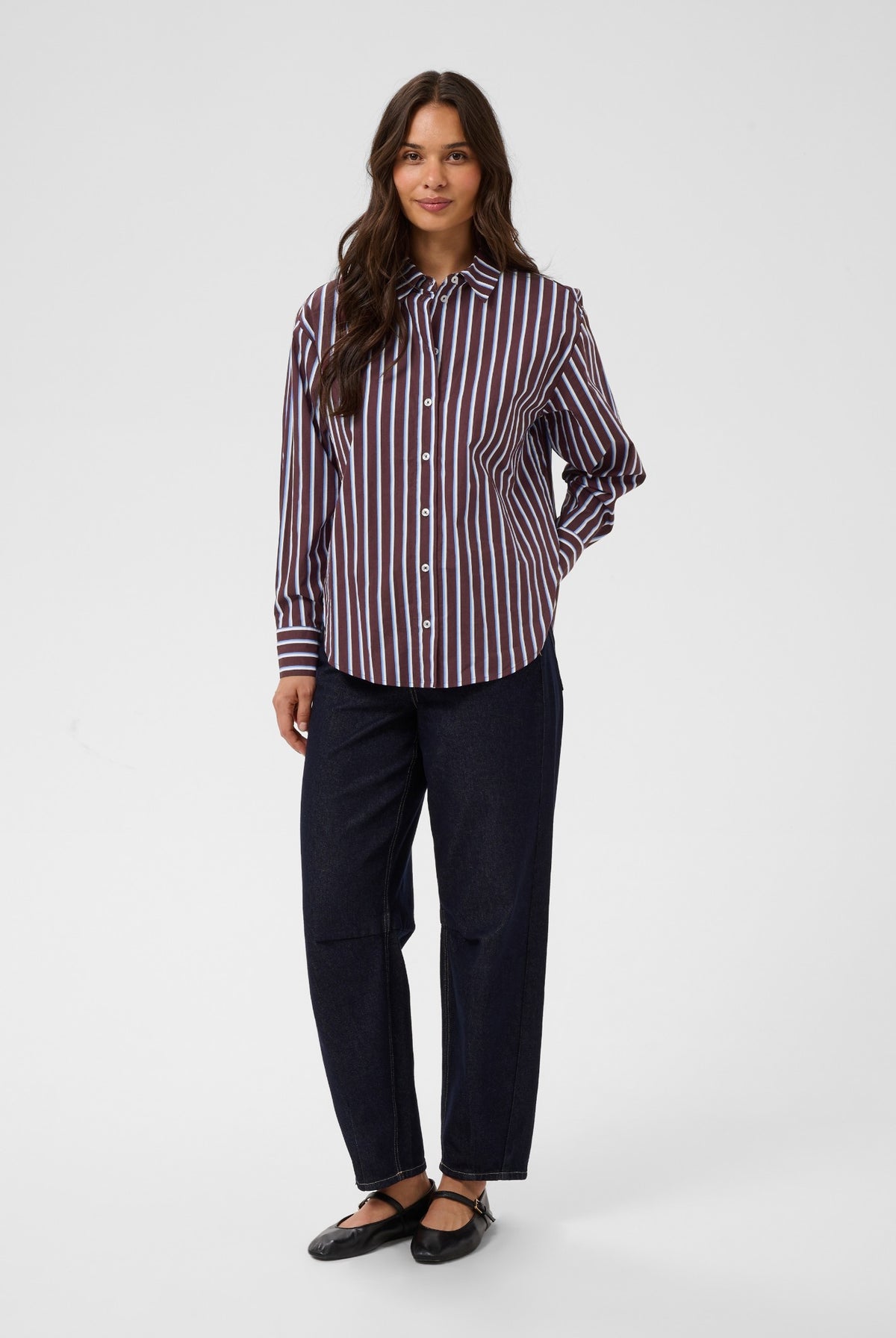 KAgavina Shirt Fudge/Chalk/Provance - 109921 - 10512227