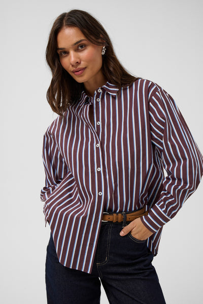 KAgavina Shirt Fudge/Chalk/Provance - 109921 - 10512227 Thumbnail