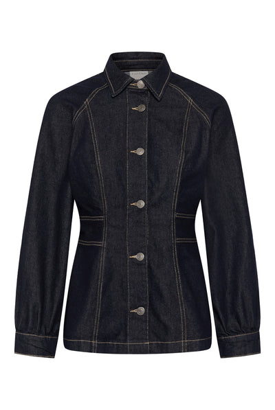 KAghita Denim Shirt Dark blue unwashed denim - 109 - 10512244 Thumbnail