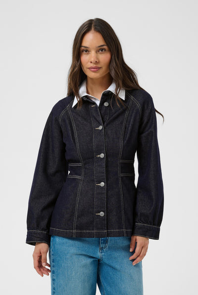 KAghita Denim Shirt Dark blue unwashed denim - 109 - 10512244 Thumbnail