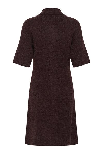 KAsigne Knit Dress Fudge Melange - 1916191 - 10512250 Thumbnail
