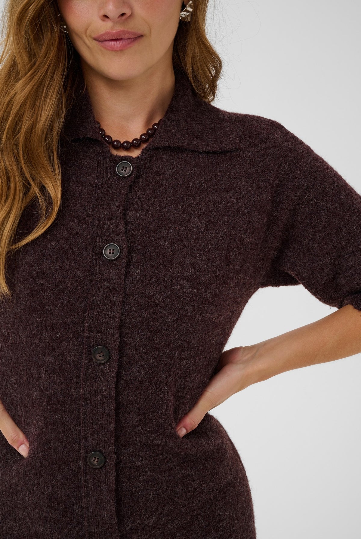 KAsigne Knit Dress Fudge Melange - 1916191 - 10512250