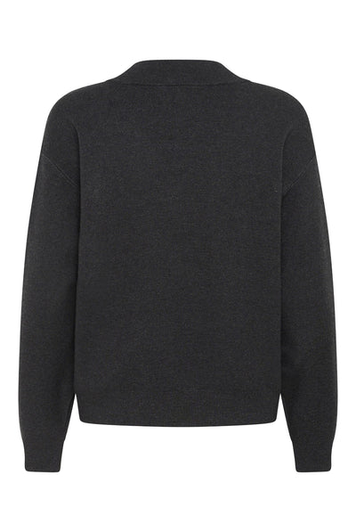 KAloana Knit Pullover Dark Grey Melange - 100125 - 10512253 Thumbnail