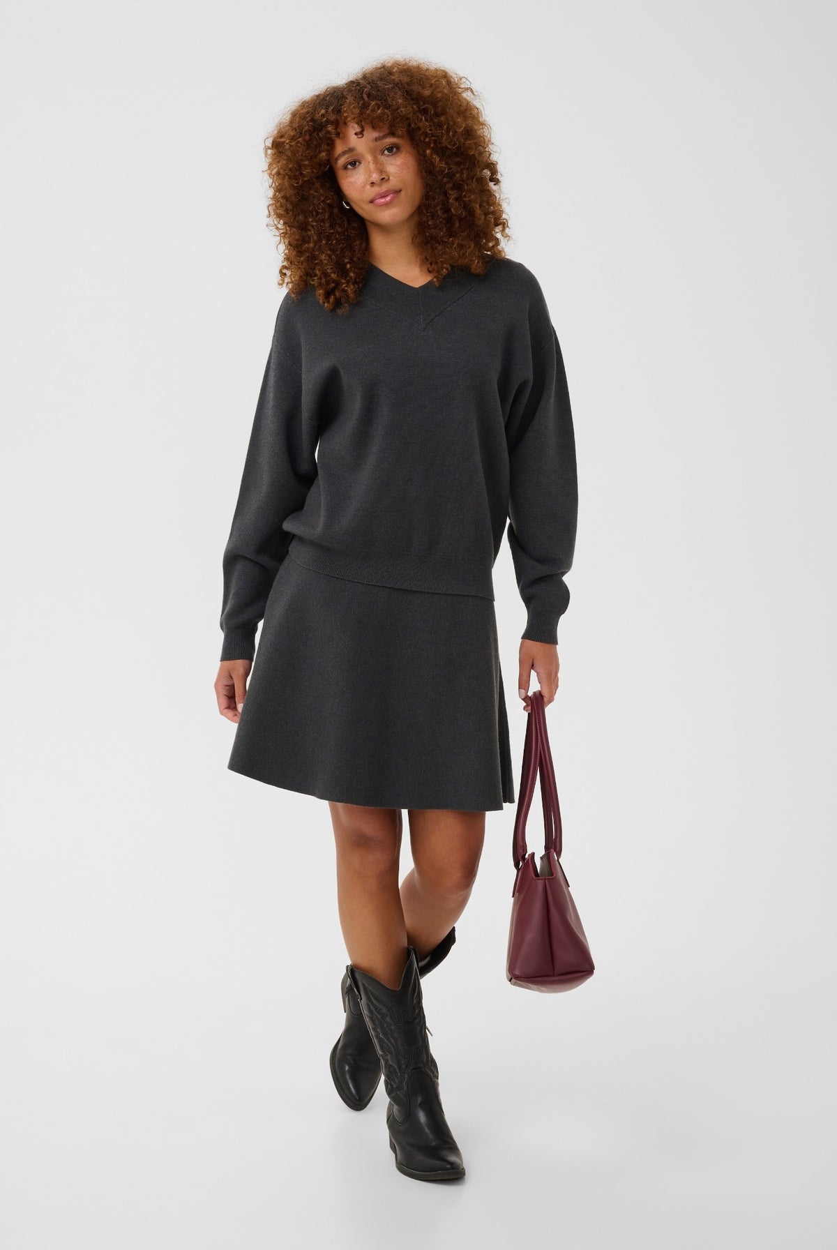 KAloana Knit Pullover Dark Grey Melange - 100125 - 10512253
