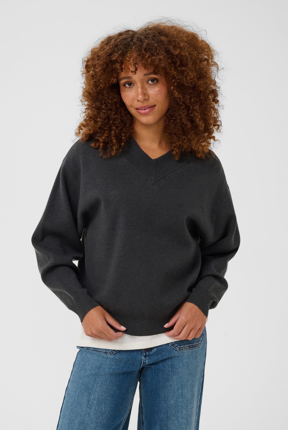 KAloana Knit Pullover Dark Grey Melange - 100125 - 10512253