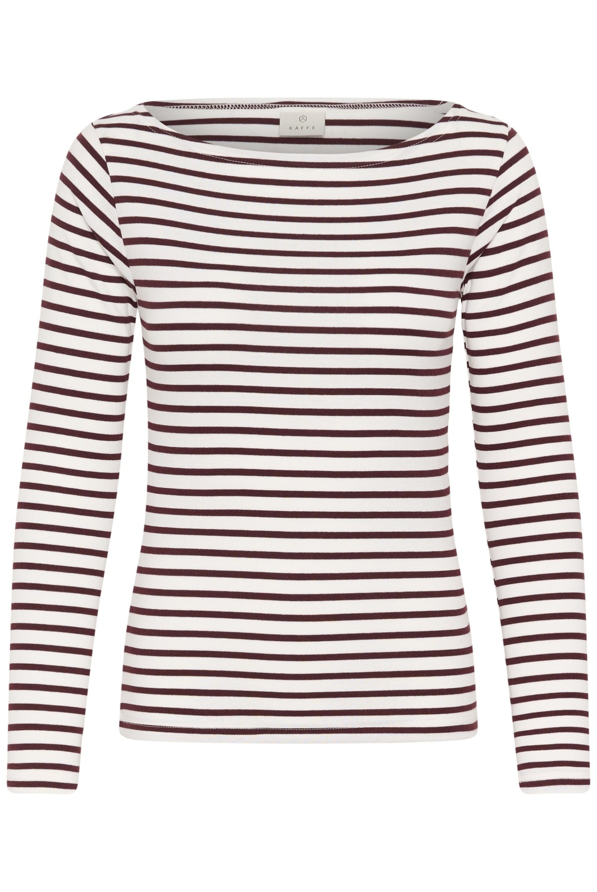 KAliddy LS Boatneck T-Shirt Chalk / Fudge Stripe - 1000345 - 10512256