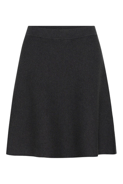 KAloana Knit Skirt Dark Grey Melange - 100125 - 10512258 Thumbnail