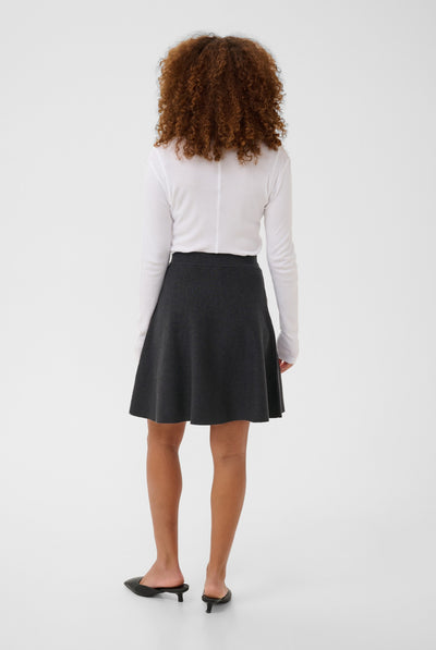 KAloana Knit Skirt Dark Grey Melange - 100125 - 10512258 Thumbnail