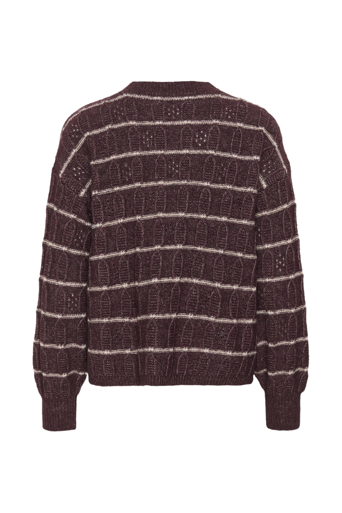 KAsirens Striped Pullover Fudge Melange/Beige Stripe - 1 - 10512261