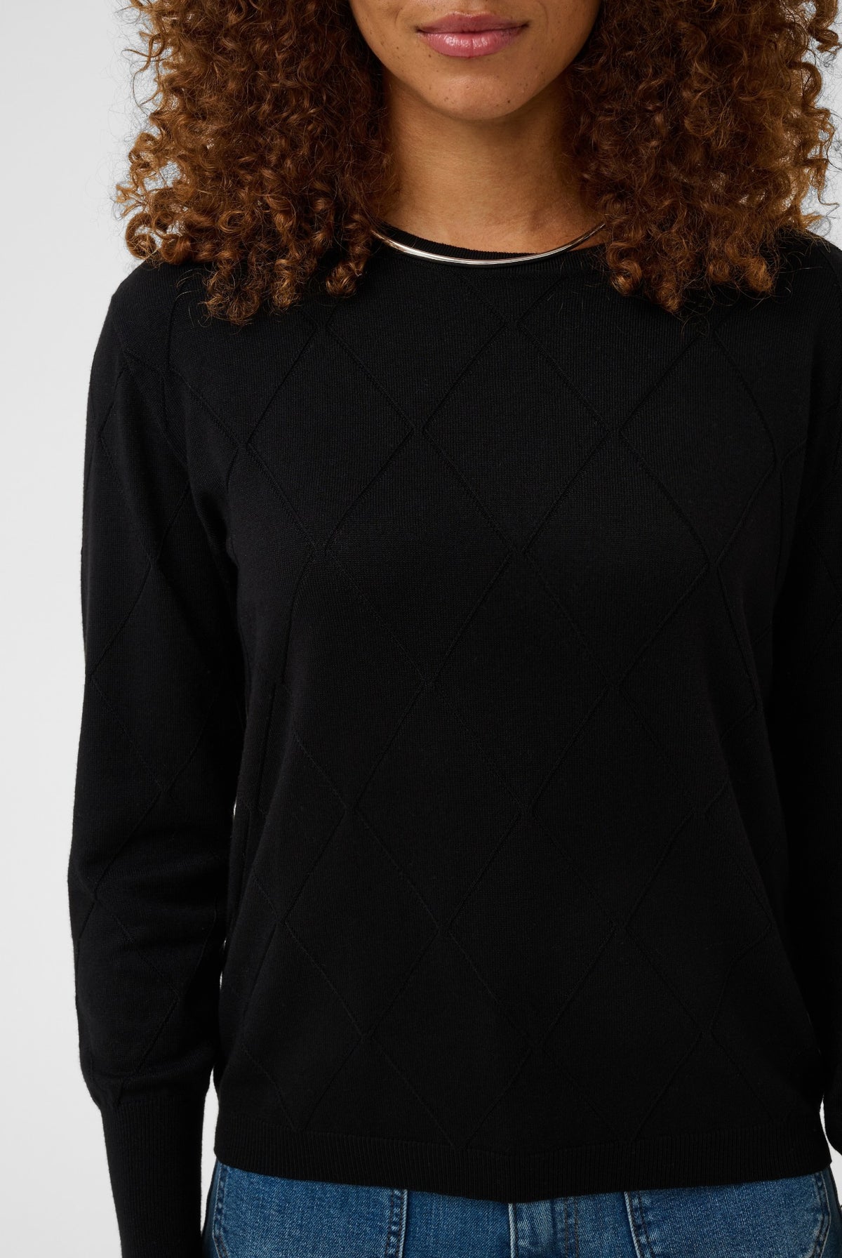 KAlizza Argyle Pullover LS Black Deep - 100121 - 10512268