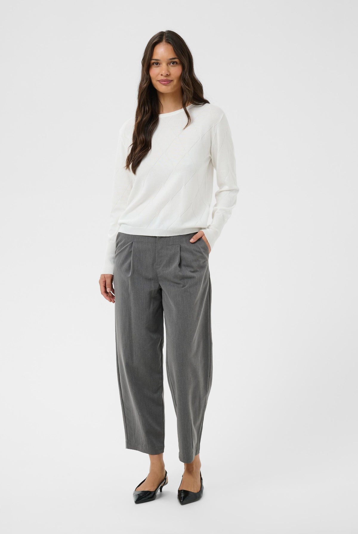 KAlizza Argyle Pullover LS Chalk - 110602 - 10512268