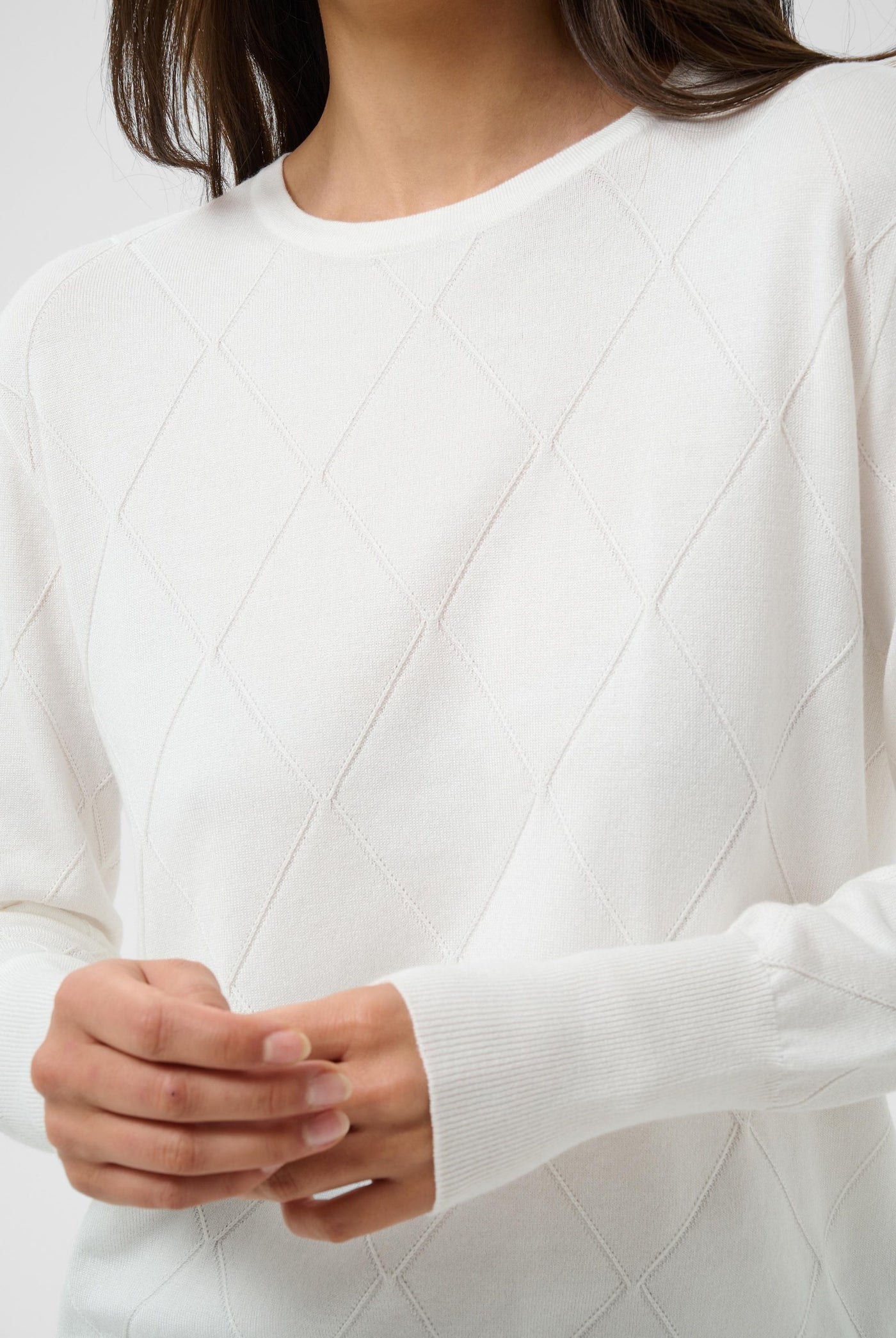 KAlizza Argyle Pullover LS Chalk - 110602 - 10512268