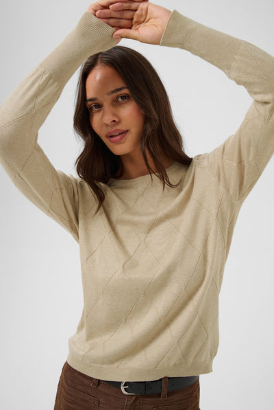 KAlizza Argyle Pullover LS Feather Gray Melange - 1513051 - 10512268 Thumbnail
