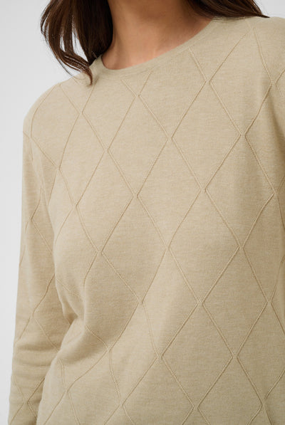 KAlizza Argyle Pullover LS Feather Gray Melange - 1513051 - 10512268 Thumbnail