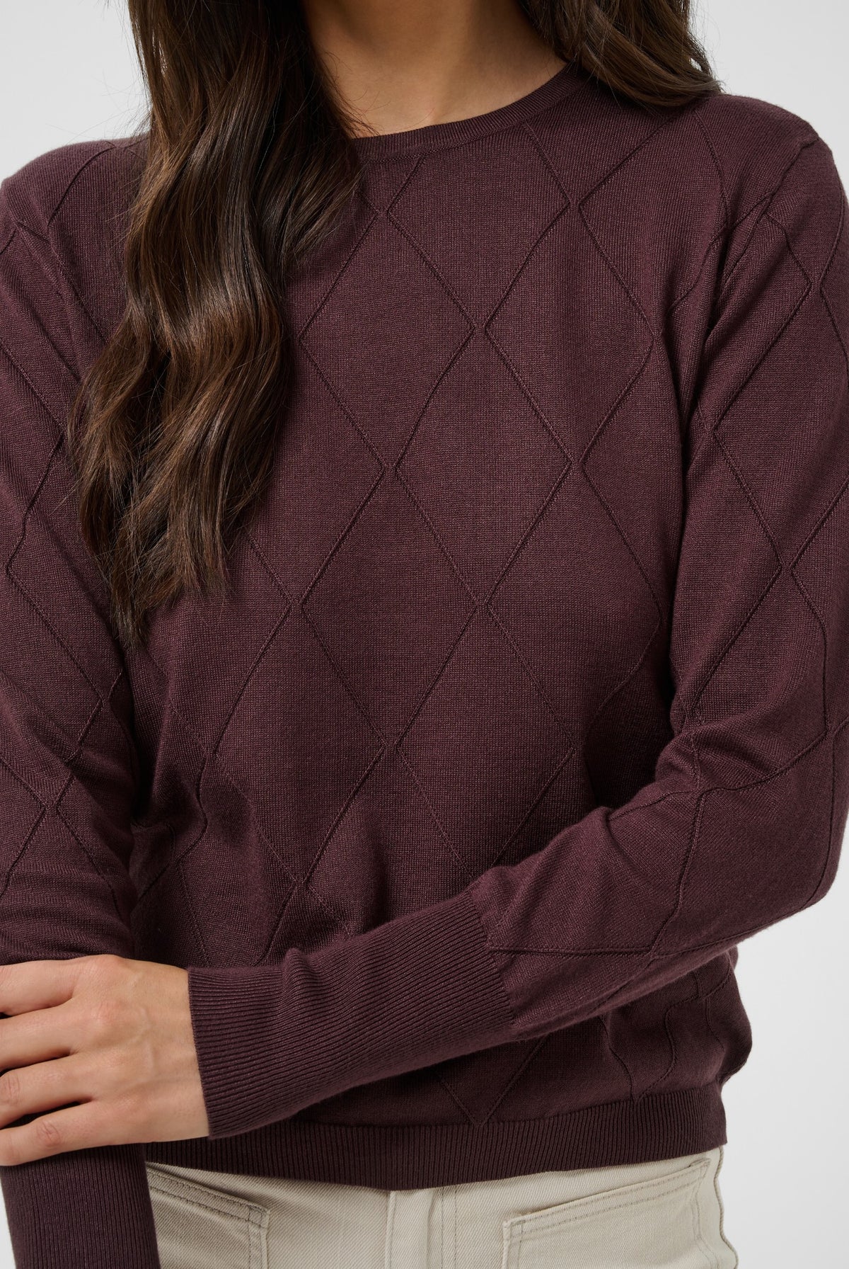 KAlizza Argyle Pullover LS Fudge - 191619 - 10512268