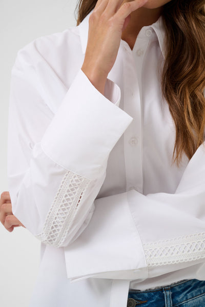 KAkiki Lace Shirt Optical White - 110601 - 10512274 Thumbnail