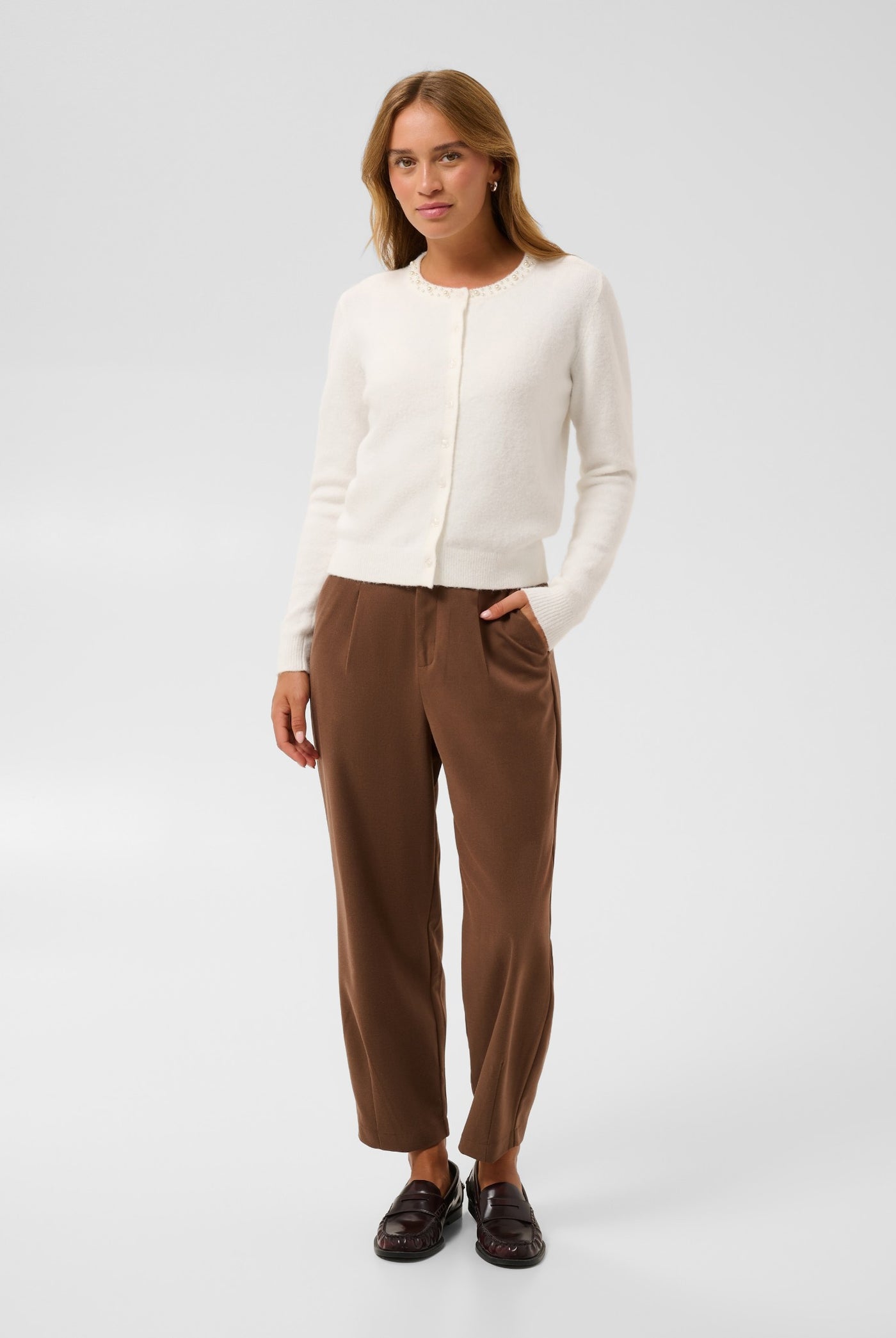 KAselly Cardigan Chalk - 110602 - 10512297
