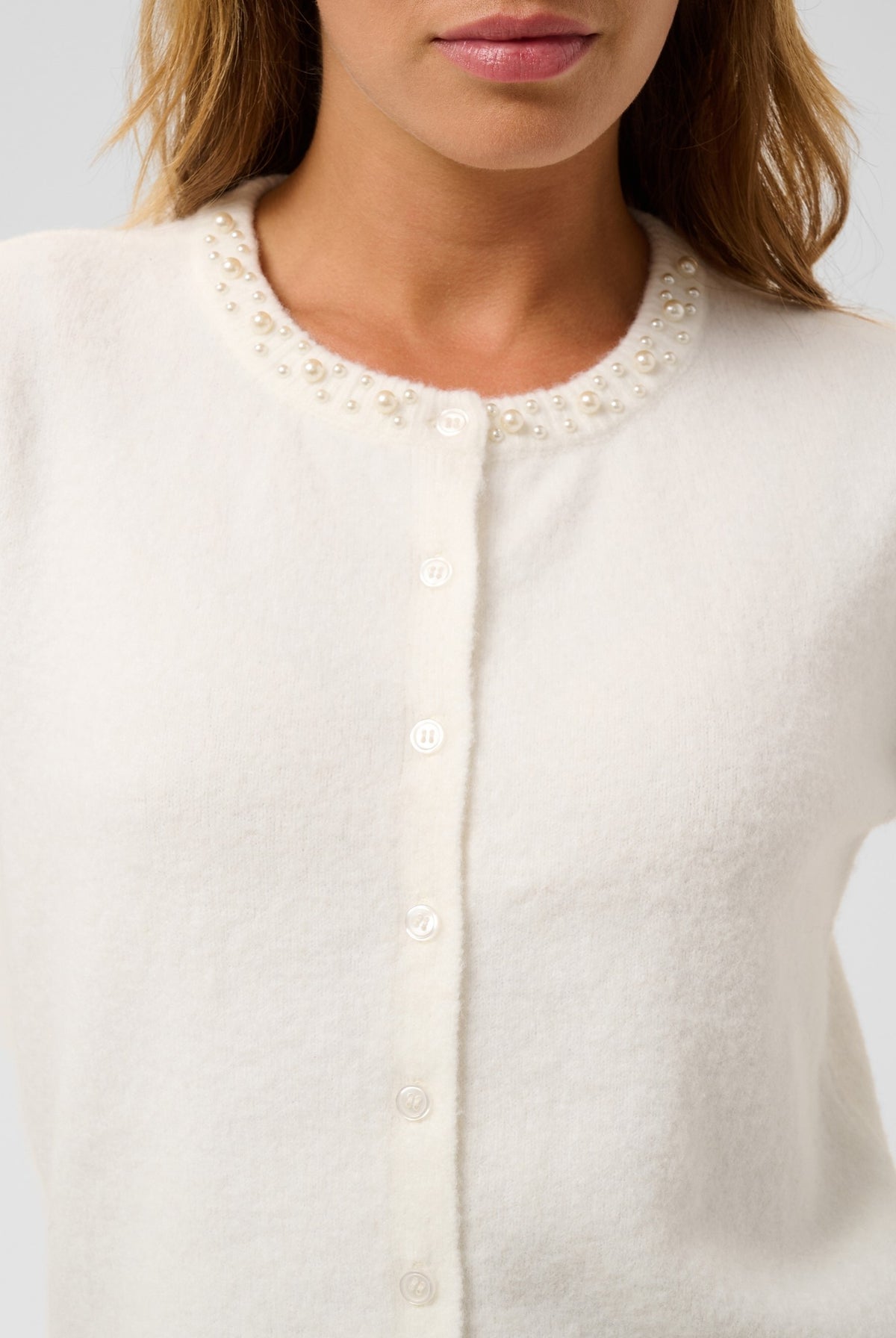 KAselly Cardigan Chalk - 110602 - 10512297