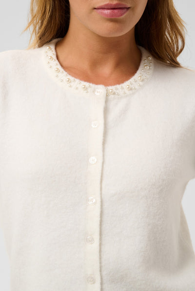 KAselly Cardigan Chalk - 110602 - 10512297 Thumbnail