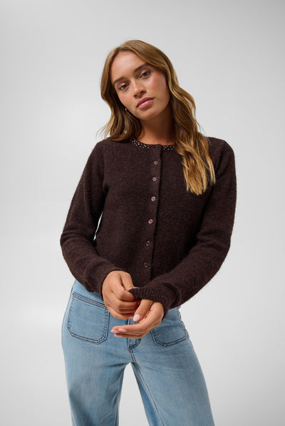 KAselly Cardigan Fudge Melange - 1916191 - 10512297 Thumbnail