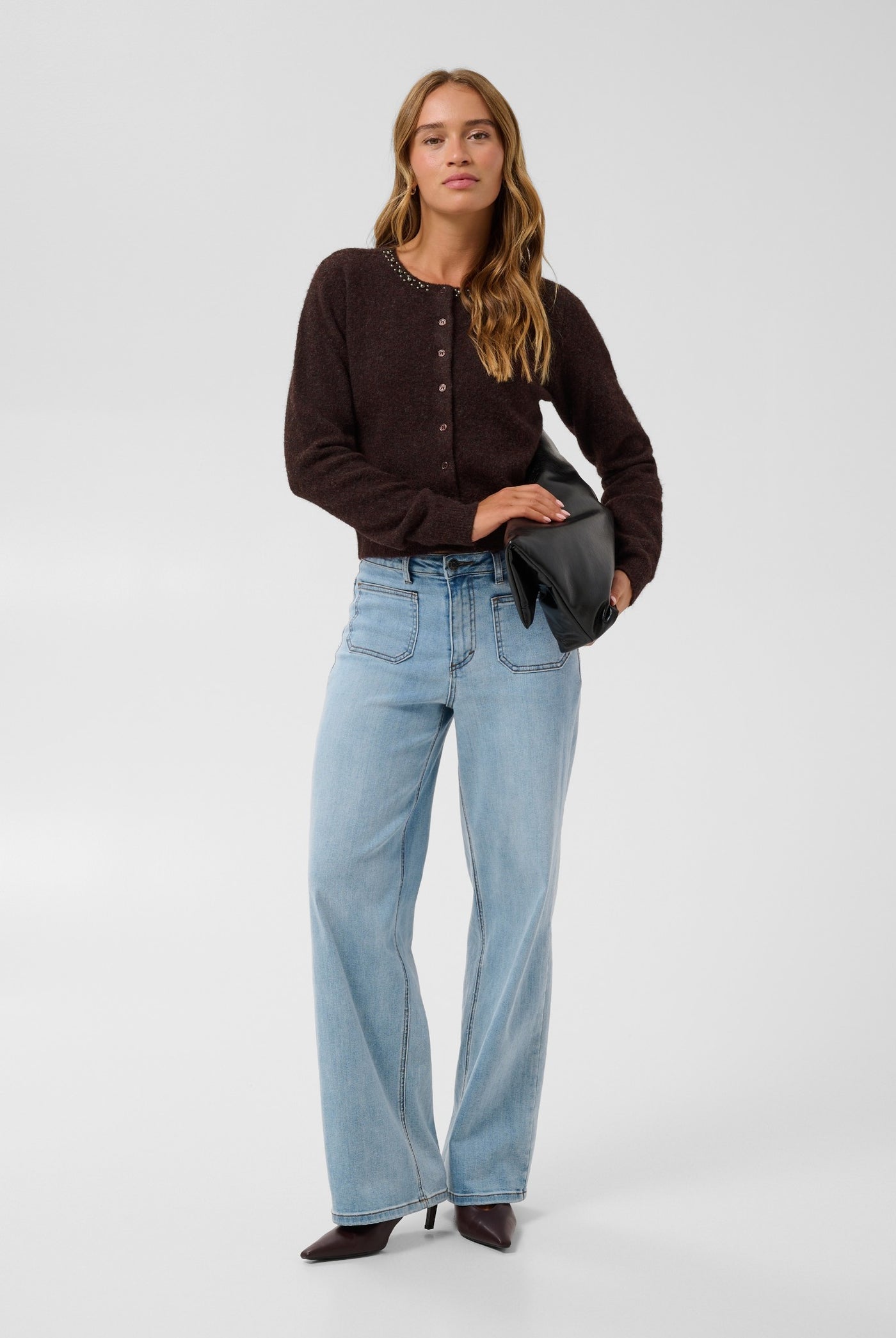 KAselly Cardigan Fudge Melange - 1916191 - 10512297