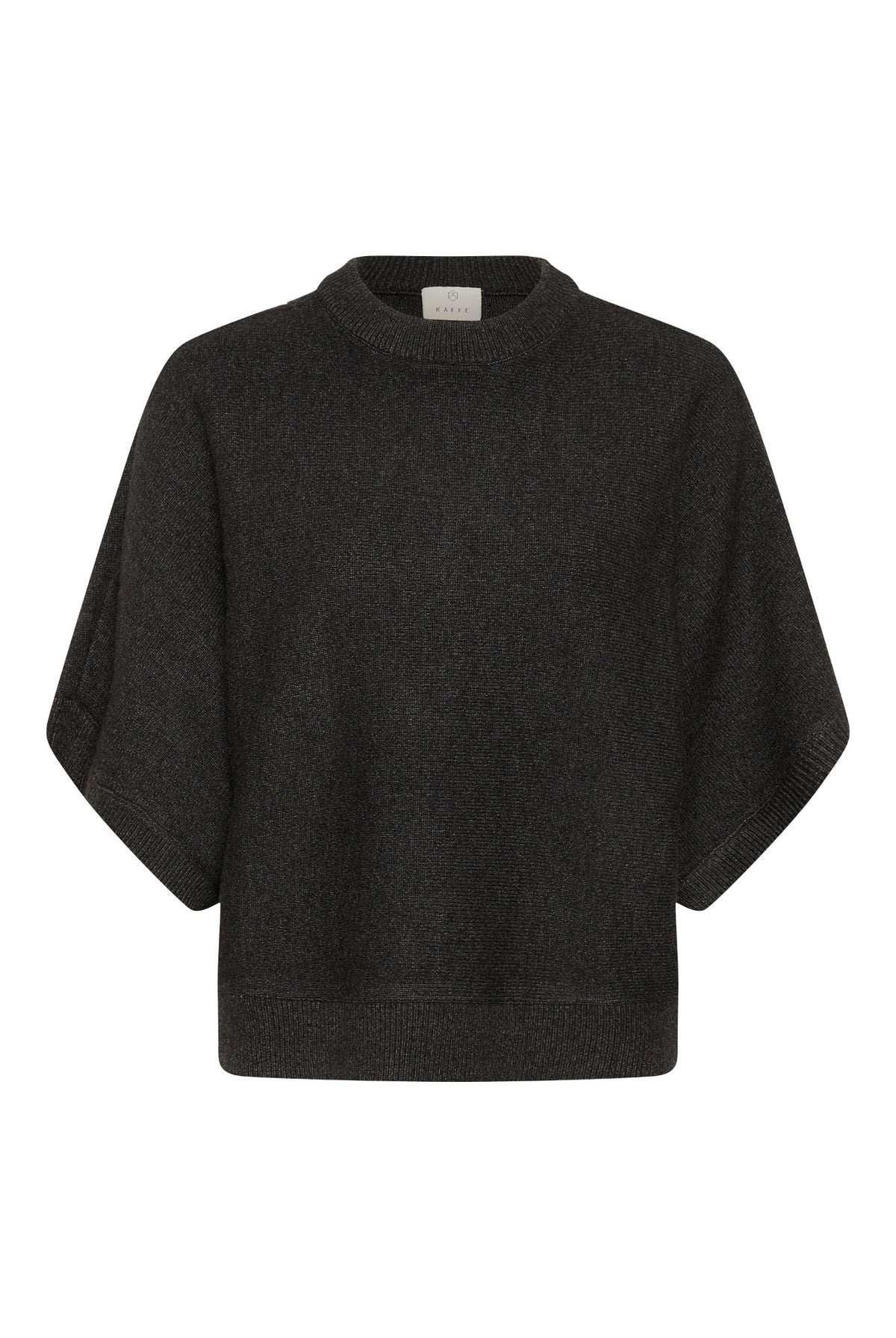 KAbarbara Wing SL Pullover Dark Grey Melange - 100125 - 10512436