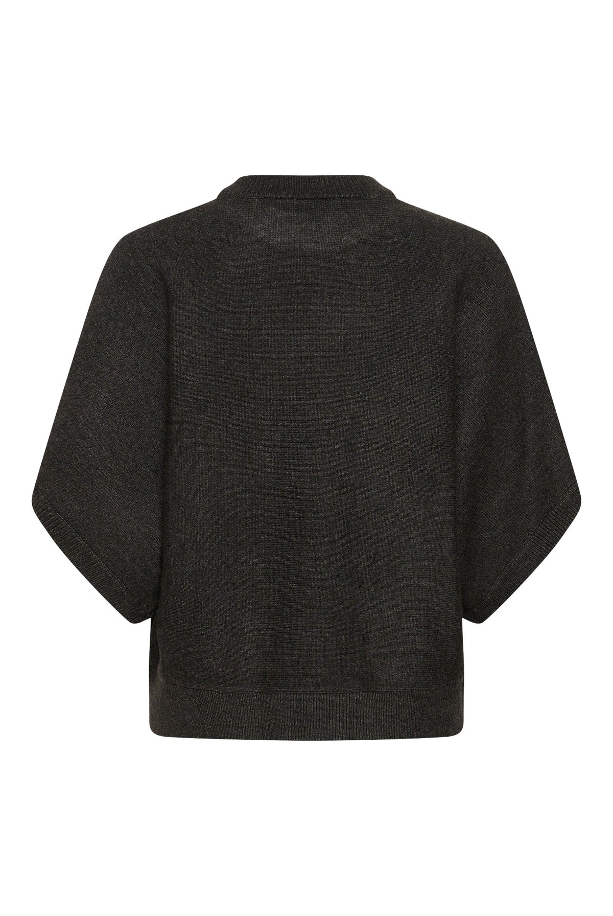 KAbarbara Wing SL Pullover Dark Grey Melange - 100125 - 10512436