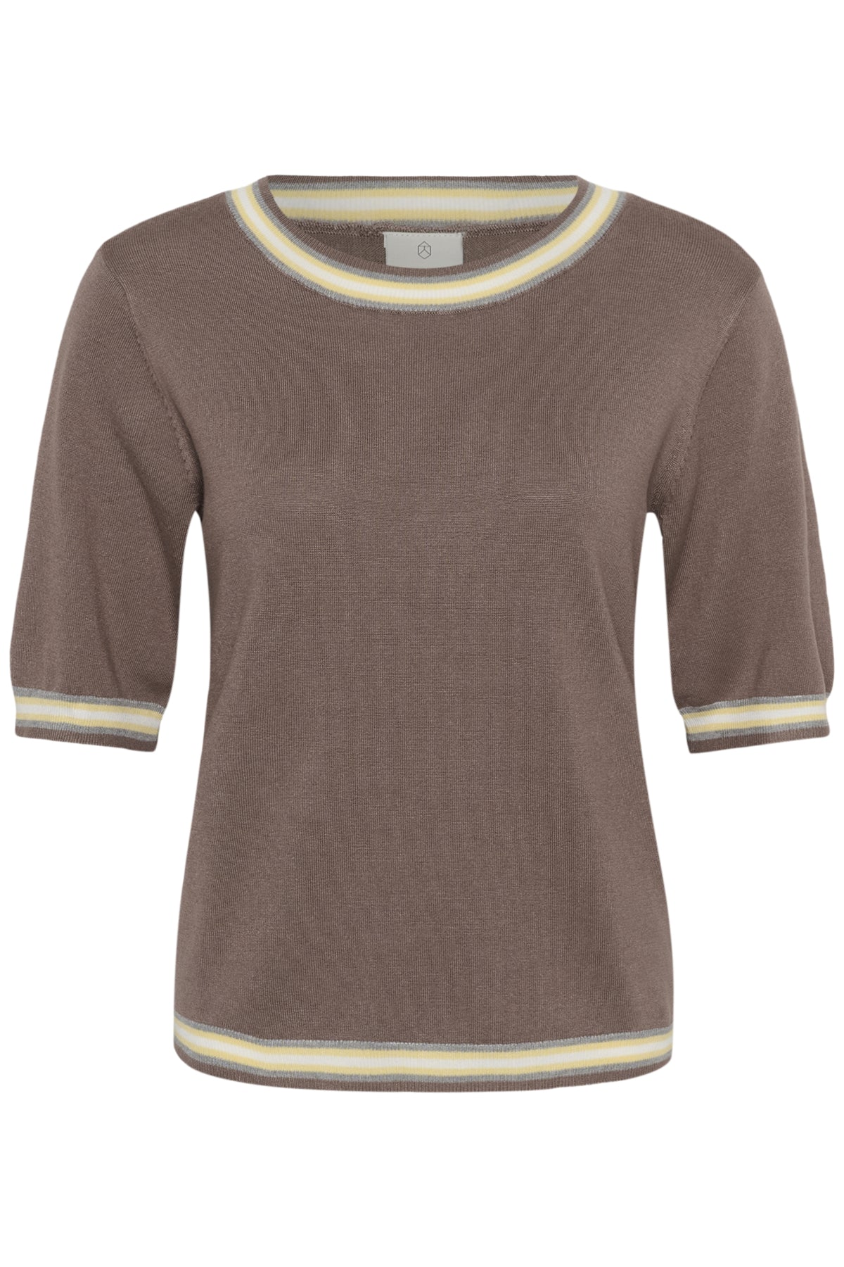 KAlizza Stinna Pullover Deep Taupe/Multi Stripes - 100 - 10512461