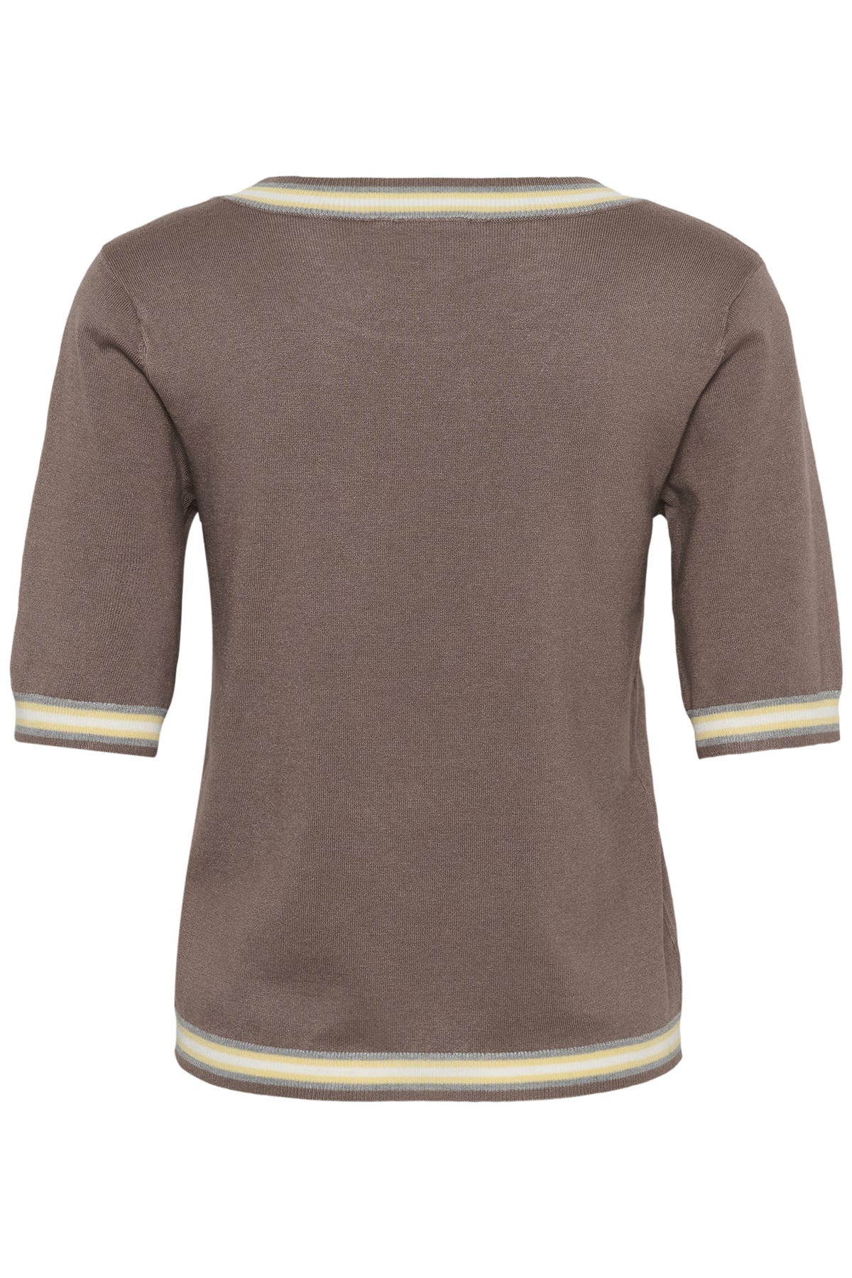 KAlizza Stinna Pullover Deep Taupe/Multi Stripes - 100 - 10512461
