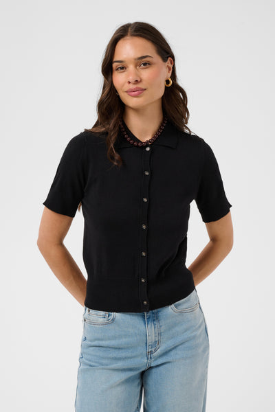KAlizza Polo Cardigan Black Deep - 100121 - 10512466 Thumbnail