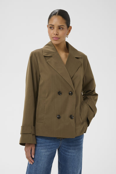 KAjacklyn Short Trench Coat Beech CC - 1000150 - 10512482 Thumbnail